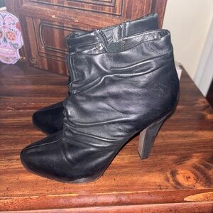 Cynthia Rowley Black Heeled Boots